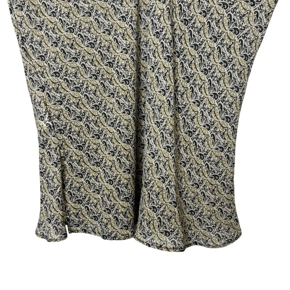 Max Studio Womens Y2K Silk Flare Sleeve V Neck Top S Forest Fairy Whimsical Boho - Picture 3 of 10